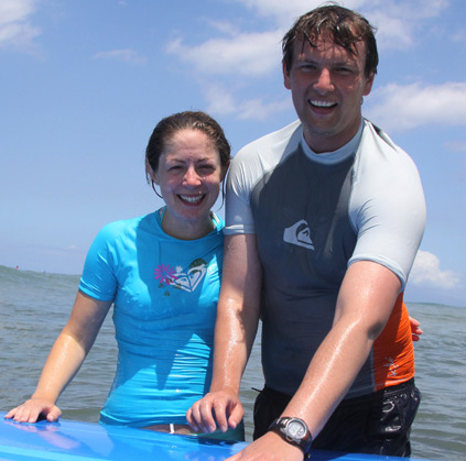 Surfing in Maui